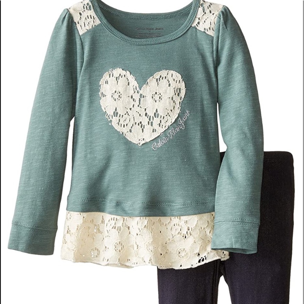 Calvin Klein Green Tunic with Legging Set
